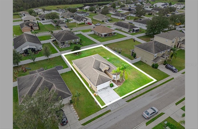 birds eye view of property featuring a residential view