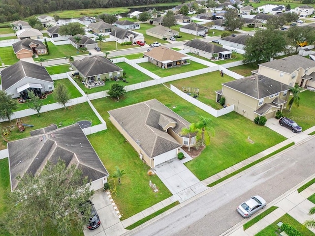 aerial view featuring a residential view