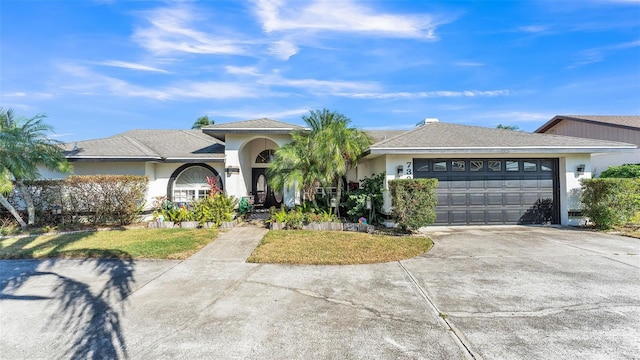 ranch-style house with a garage