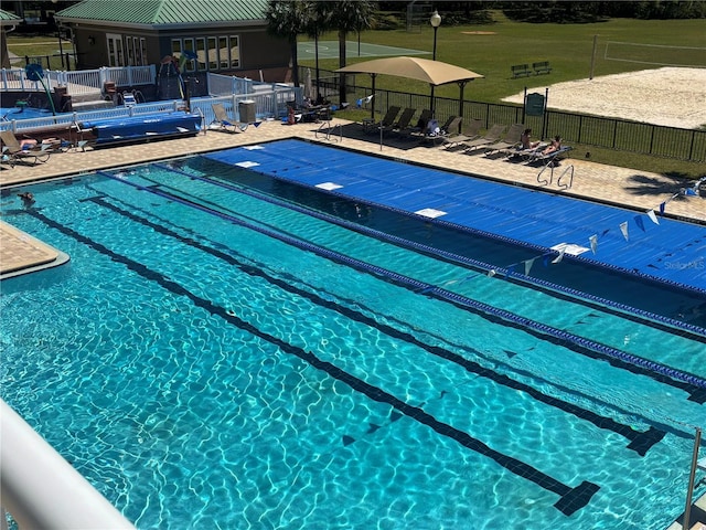 8623 Snowy Owl Way, Tampa, FL 33647 - view of pool with fence