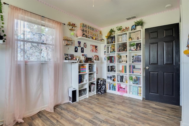 interior space featuring hardwood / wood-style floors