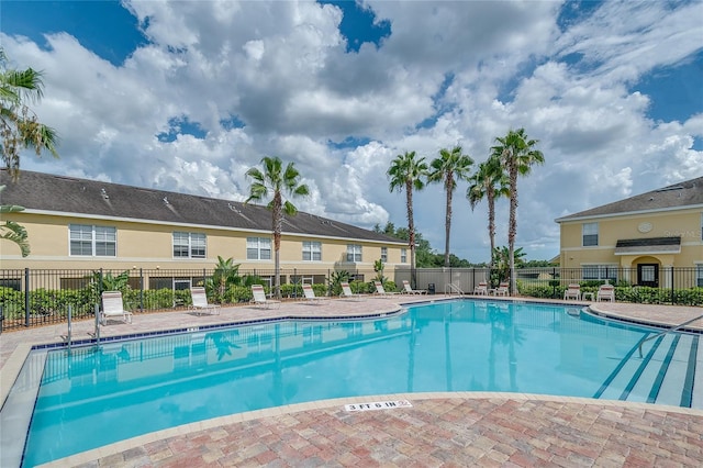 pool with fence