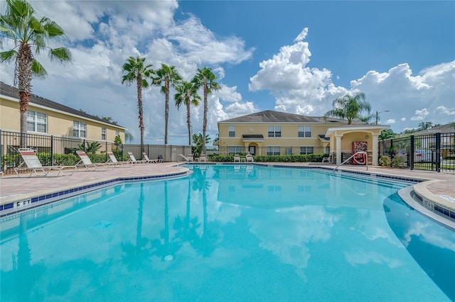 pool with fence