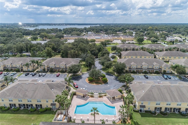 bird's eye view featuring a residential view