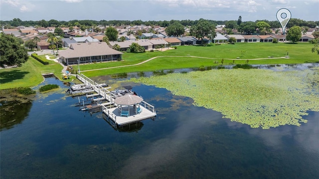 3976 Cypress Lndg W, Winter Haven, FL 33884 - aerial view of residential area with a large body of water