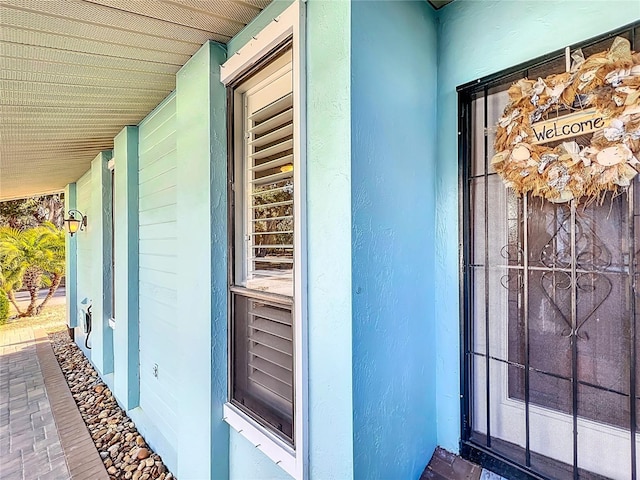 view of exterior entry