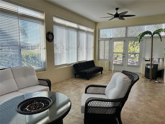 394 Nolane Ln, Polk City, FL 33868 - sunroom / solarium with a ceiling fan