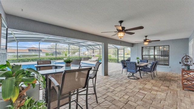 view of sunroom / solarium