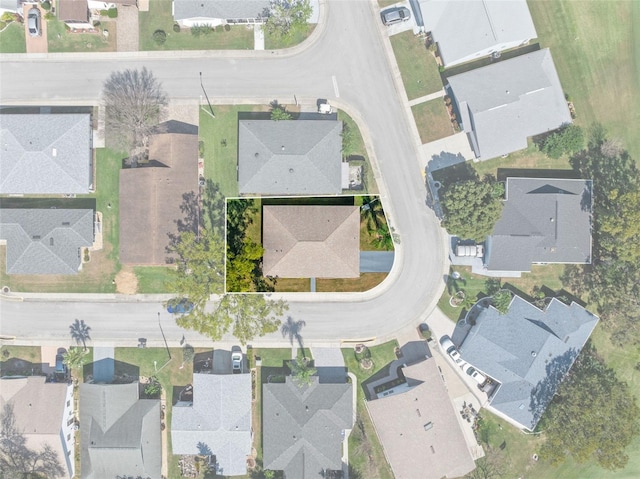 bird's eye view with a residential view