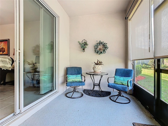 view of sunroom / solarium