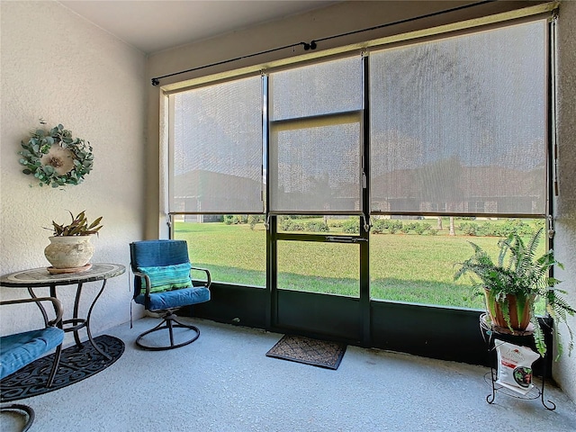 view of sunroom / solarium