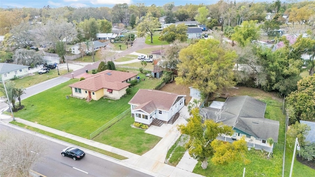 drone / aerial view with a residential view