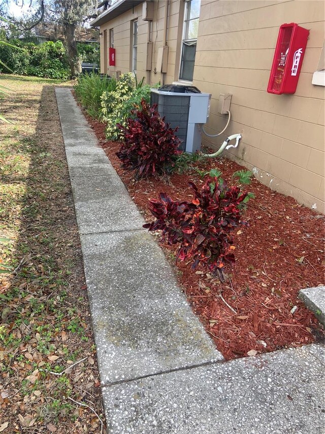 exterior space with central AC unit