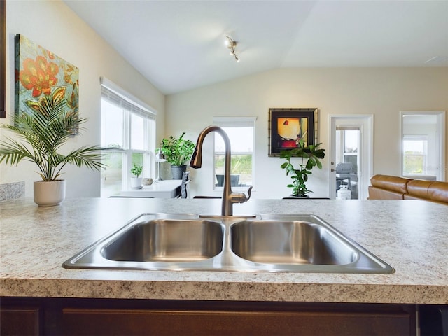 details with light countertops and a sink