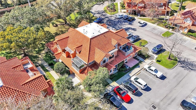 drone / aerial view featuring a residential view