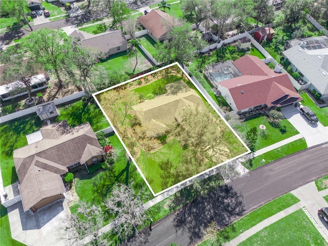 bird's eye view featuring a residential view