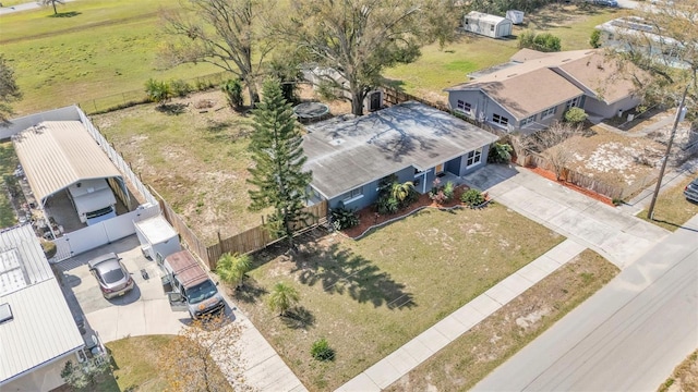 birds eye view of property