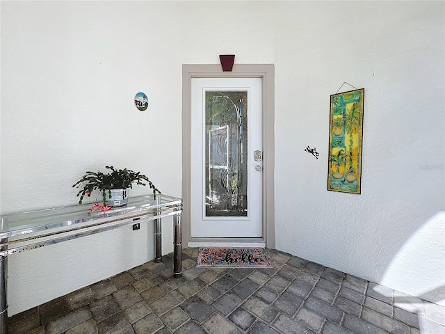 7156 Melrose Pl, Bradenton, FL 34203 - entrance to property with stucco siding