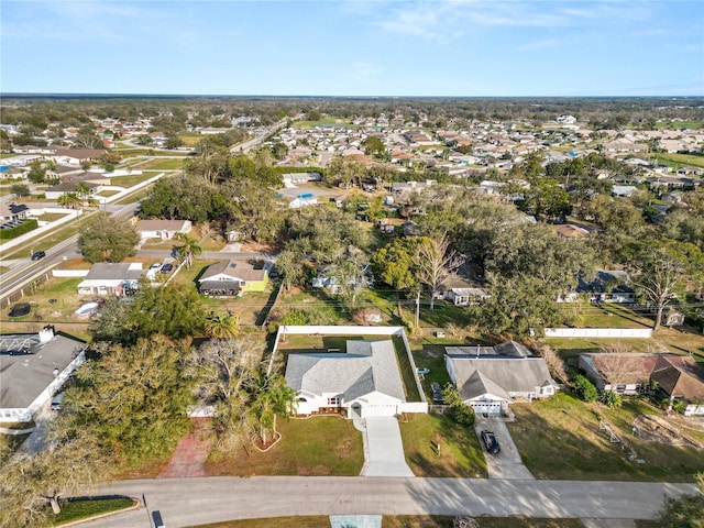 aerial view featuring a residential view