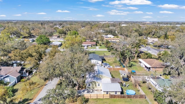 drone / aerial view with a residential view