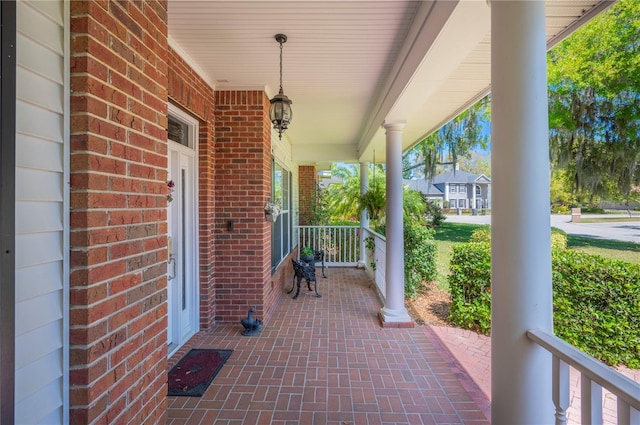 view of patio / terrace with covered porch