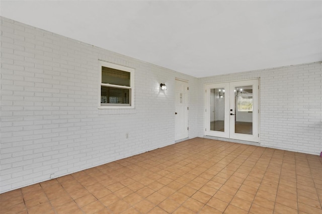 view of patio with french doors