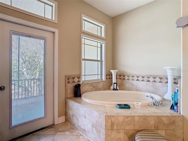 11175 Hyde St, Weeki Wachee, FL 34614 - full bath with a bath and tile patterned floors