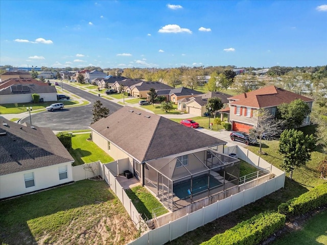 birds eye view of property featuring a residential view