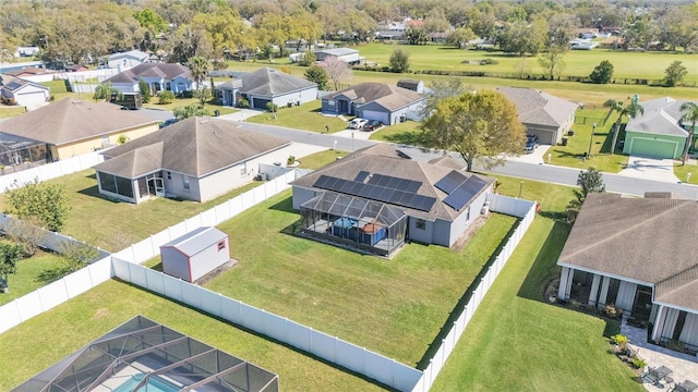 birds eye view of property featuring a residential view