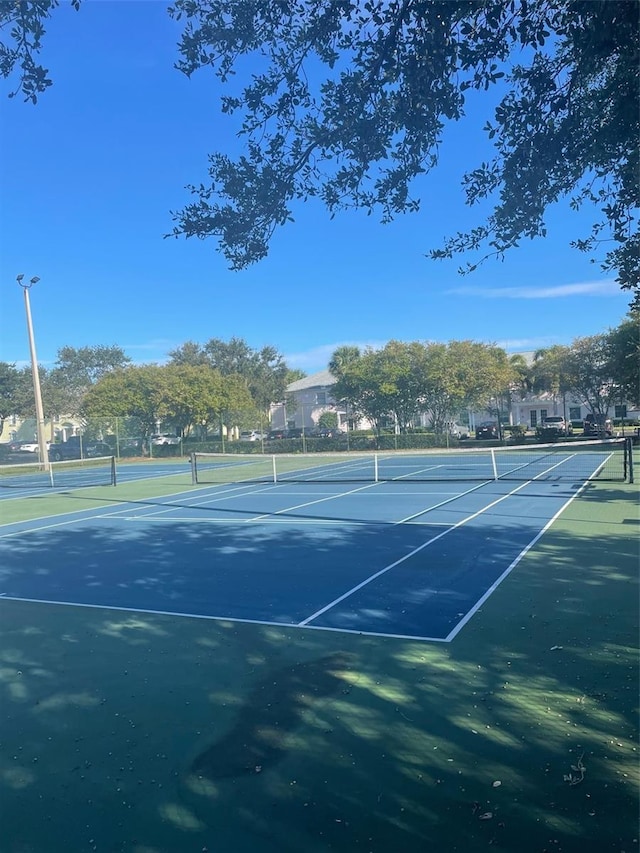 view of sport court