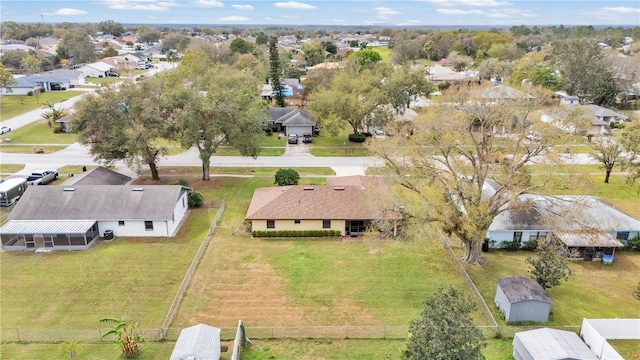 drone / aerial view featuring a residential view