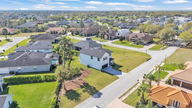 bird's eye view featuring a residential view