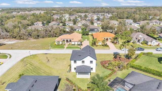 drone / aerial view featuring a residential view