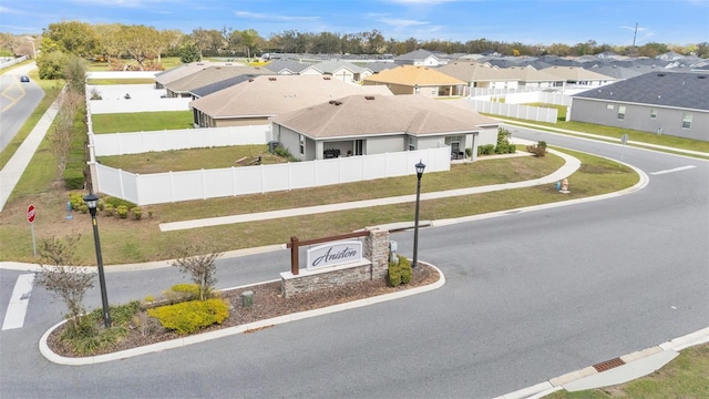 birds eye view of property featuring a residential view