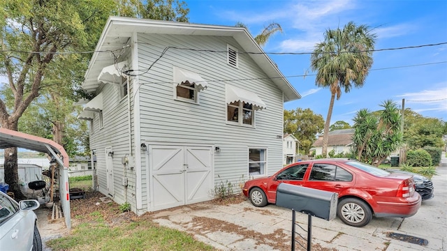 view of side of property