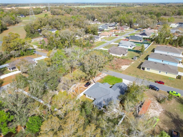 aerial view featuring a residential view