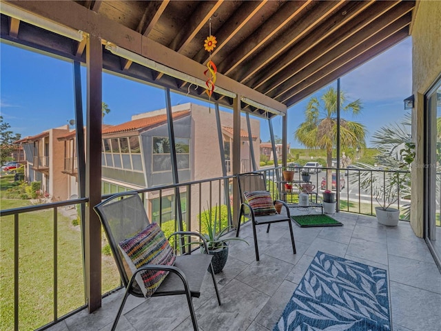 view of sunroom / solarium