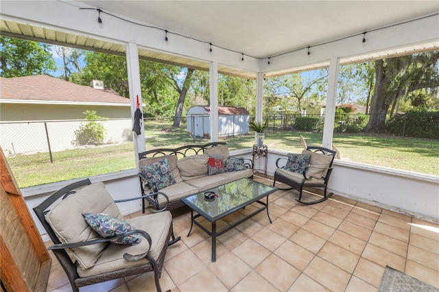 view of sunroom / solarium