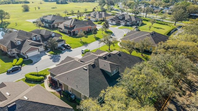 aerial view featuring a residential view