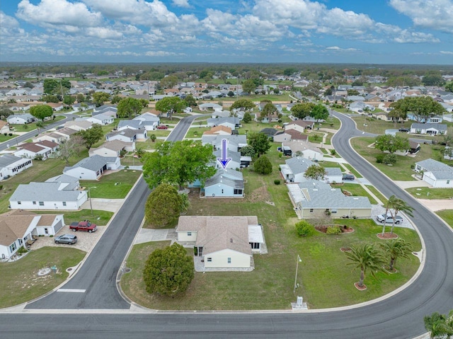 drone / aerial view featuring a residential view