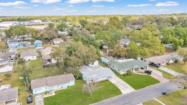 bird's eye view featuring a residential view