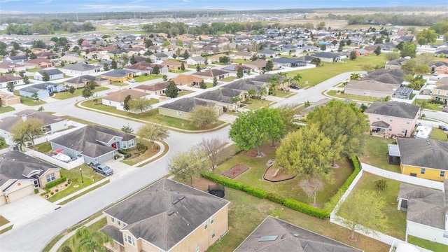 drone / aerial view with a residential view