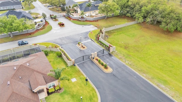 bird's eye view featuring a residential view