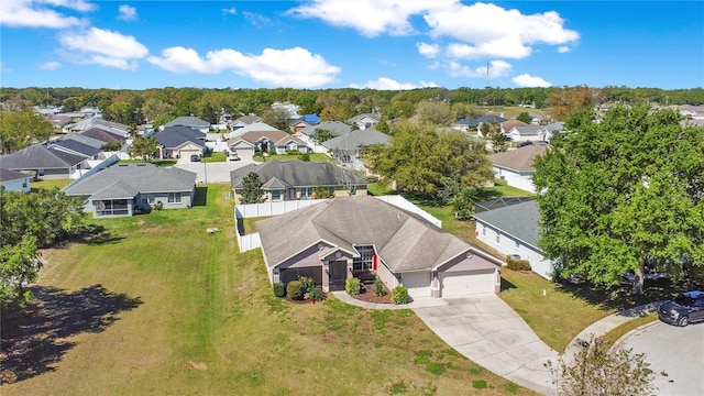 drone / aerial view featuring a residential view