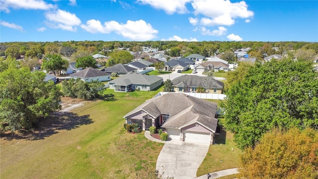 birds eye view of property featuring a residential view