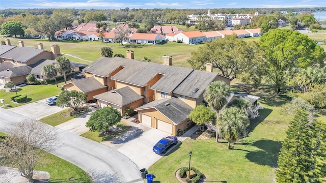 drone / aerial view featuring a residential view