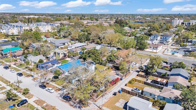 bird's eye view with a residential view