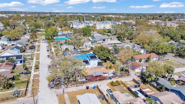 bird's eye view with a residential view