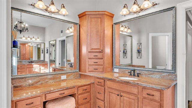 bathroom with vanity