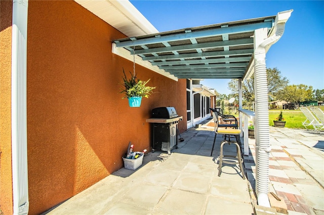 view of patio / terrace featuring area for grilling